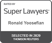 Rated by | Super Lawyers | Ronald Yoosefian | Selected in 2020 Thomson Reuters